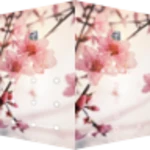 applock theme peach blossoms android application logo